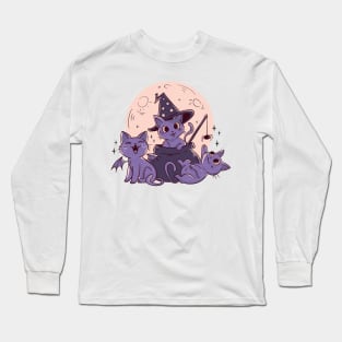 Cute Halloween Cats Long Sleeve T-Shirt